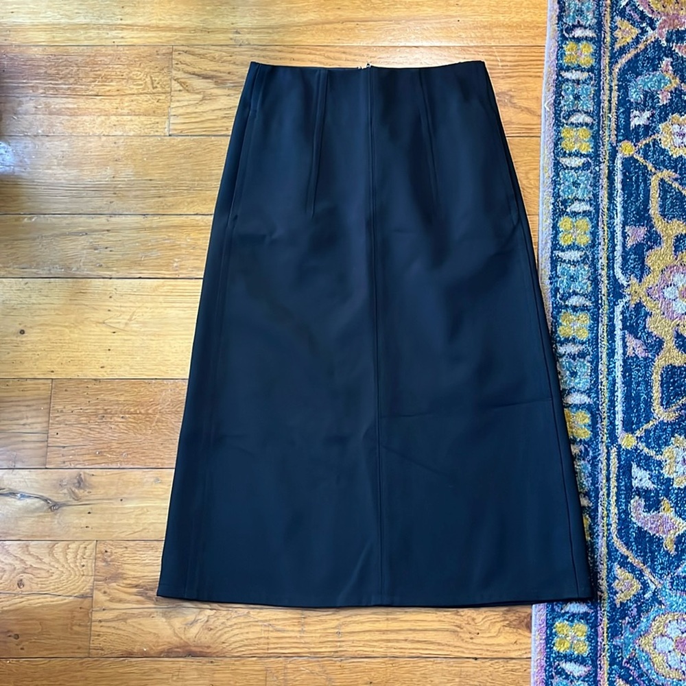 Moncler thick black midi skirt